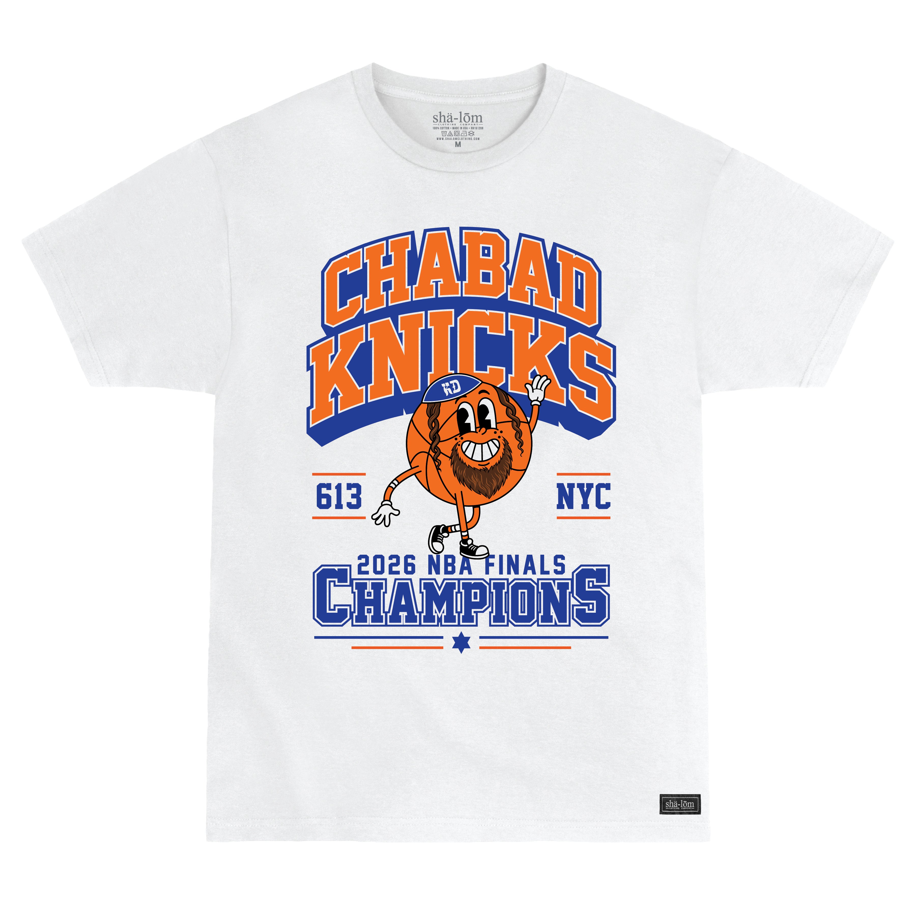 CHABAD KNICKS TEE WHITE
