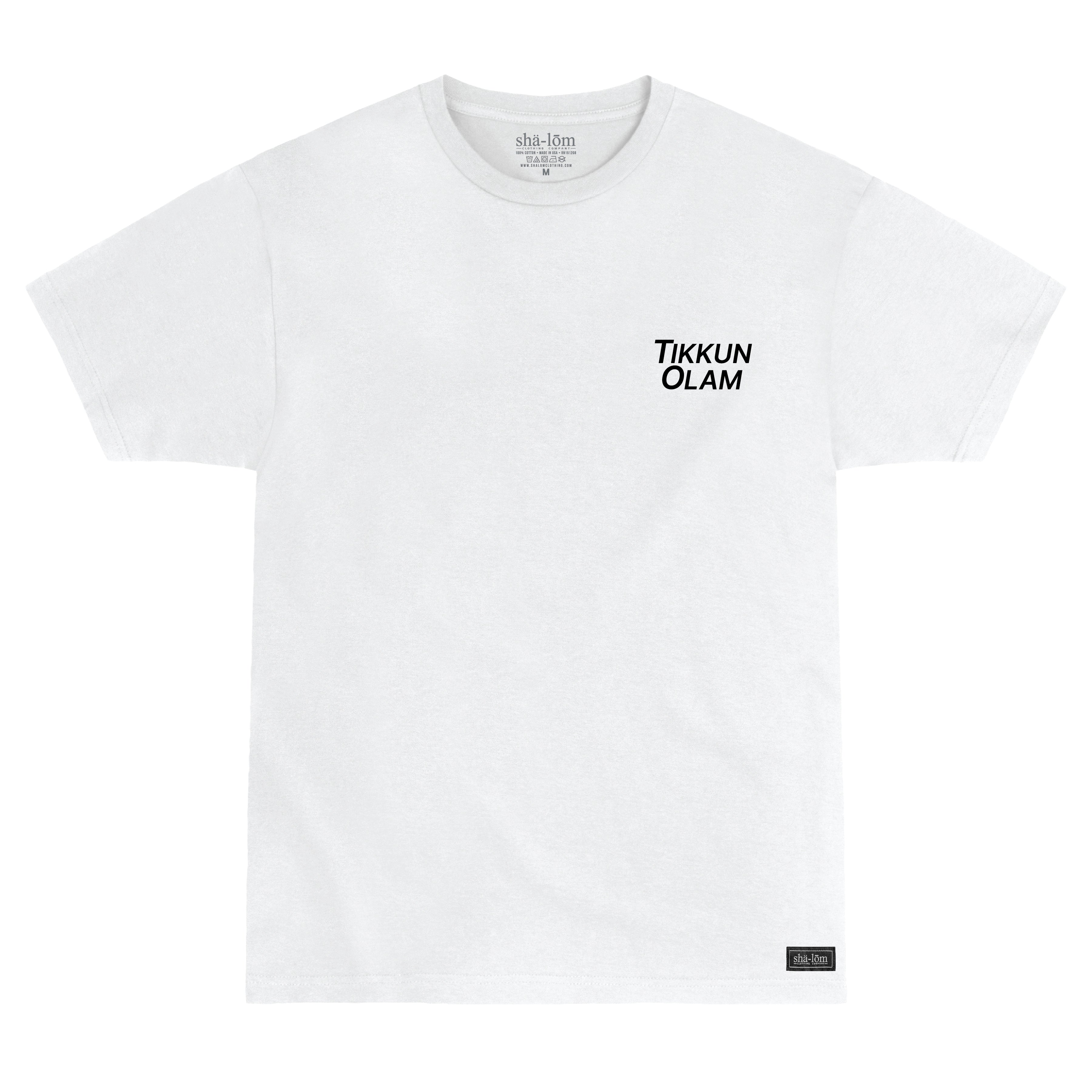 TIKKUN OLAM TEE WHITE