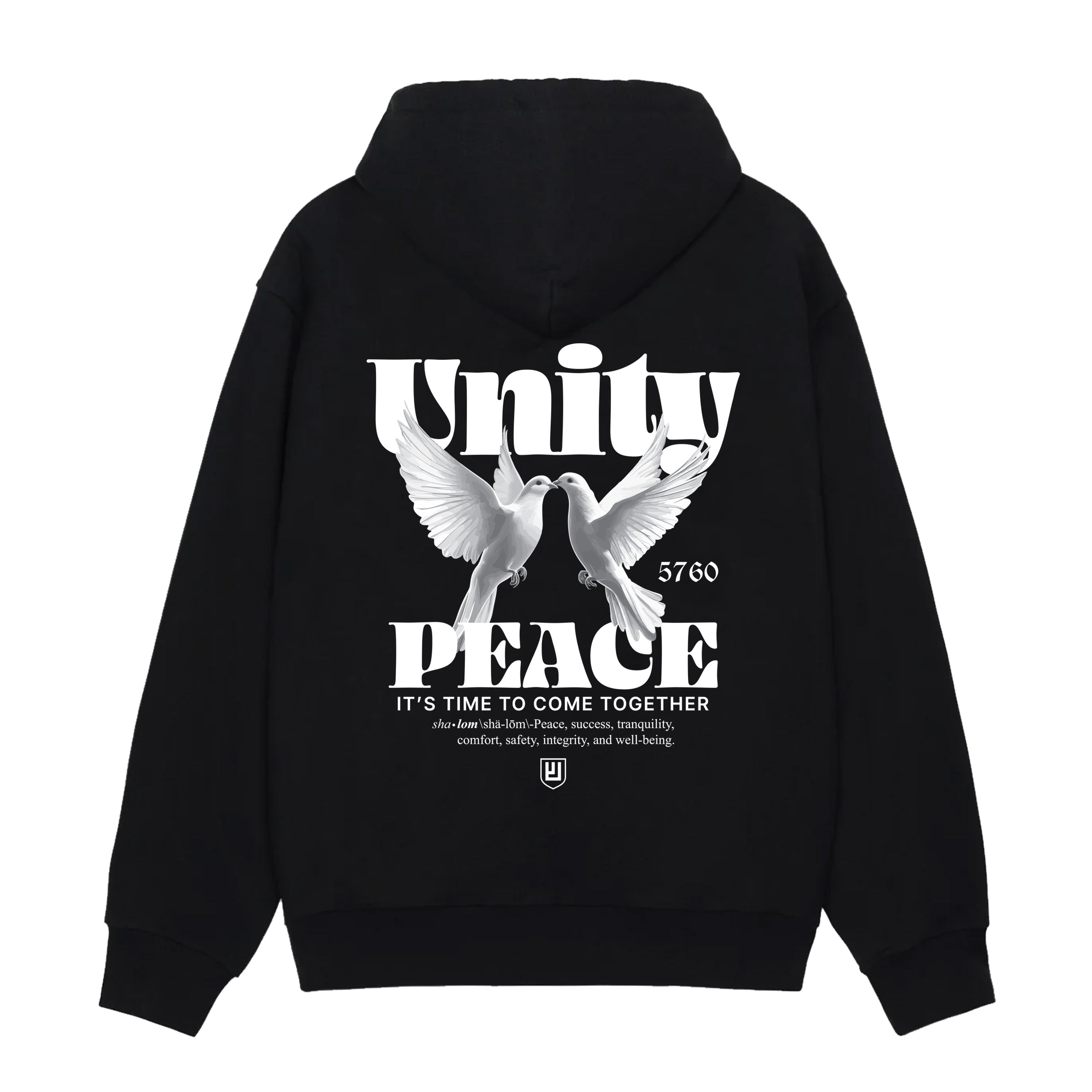 PEACE & UNITY HOODIE
It’s time to come together—spread Peace and Unity. Part of our Shalom 7 Elements series, this Hoodie represents Peace & Unity, the first of the seven elements that guide our brand. Peace is where it all begins—a foundation for connection, community, and change. Wear it as a statement, a reminder, and a call to action.
PEACE STARTS WITH US!