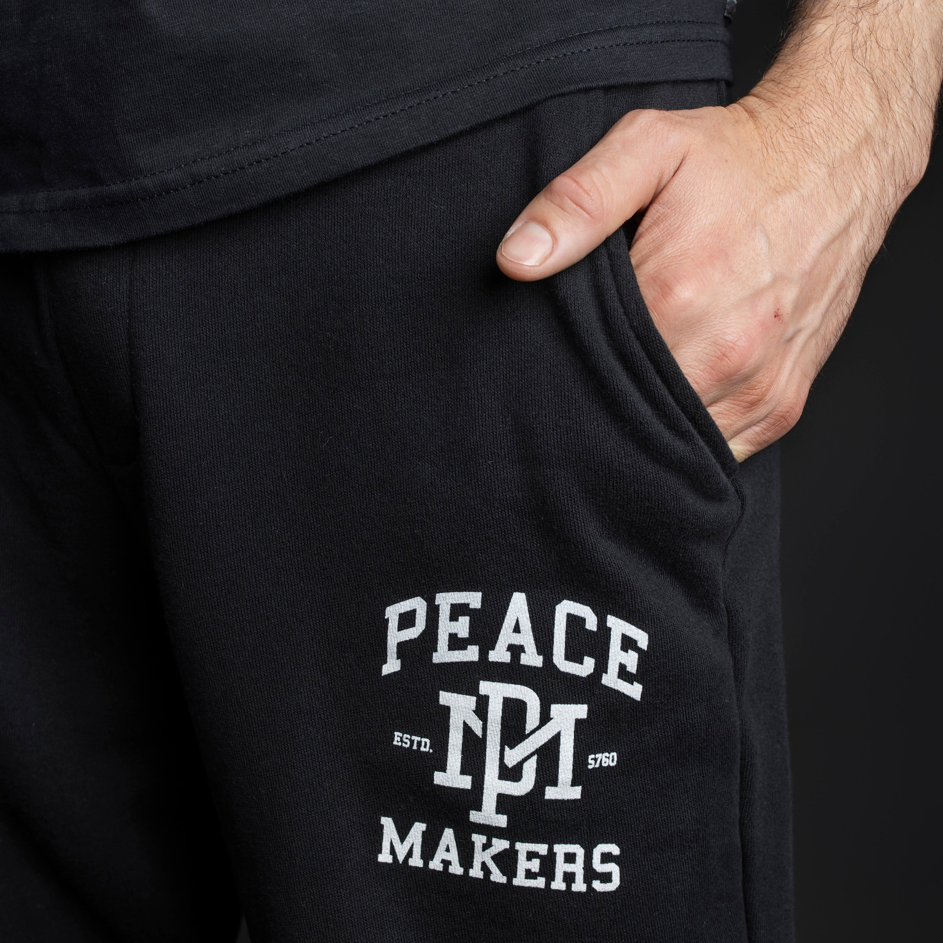 PEACE MAKERS SWEATPANTS BLACK