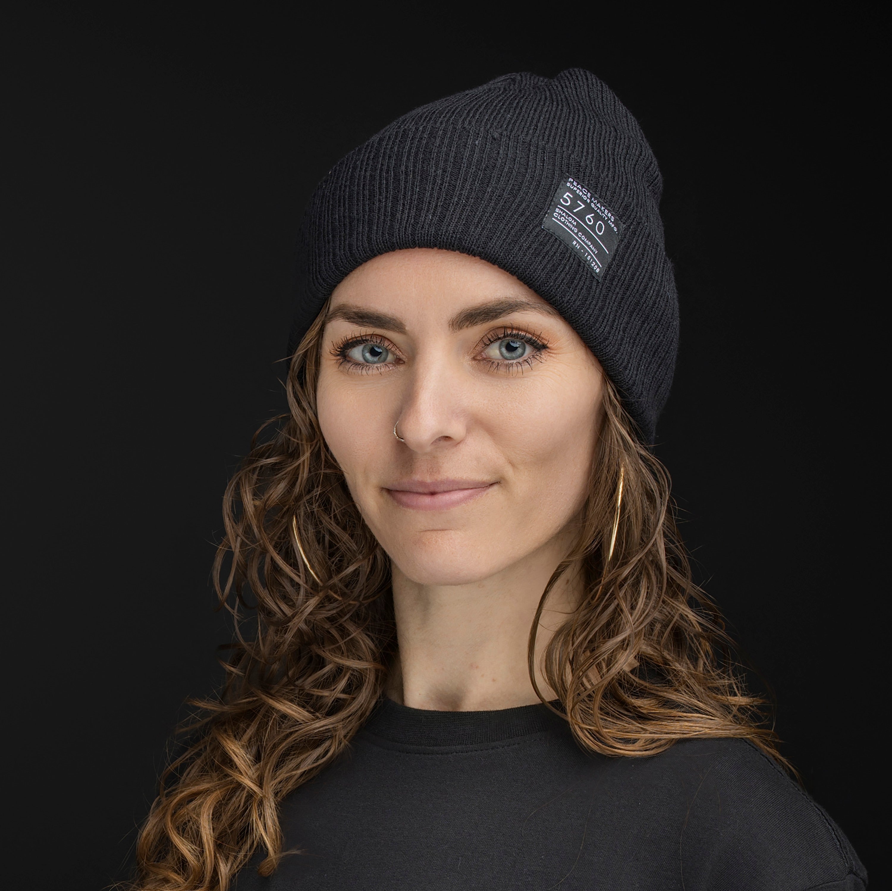 PEACE MAKERS BEANIE BLACK