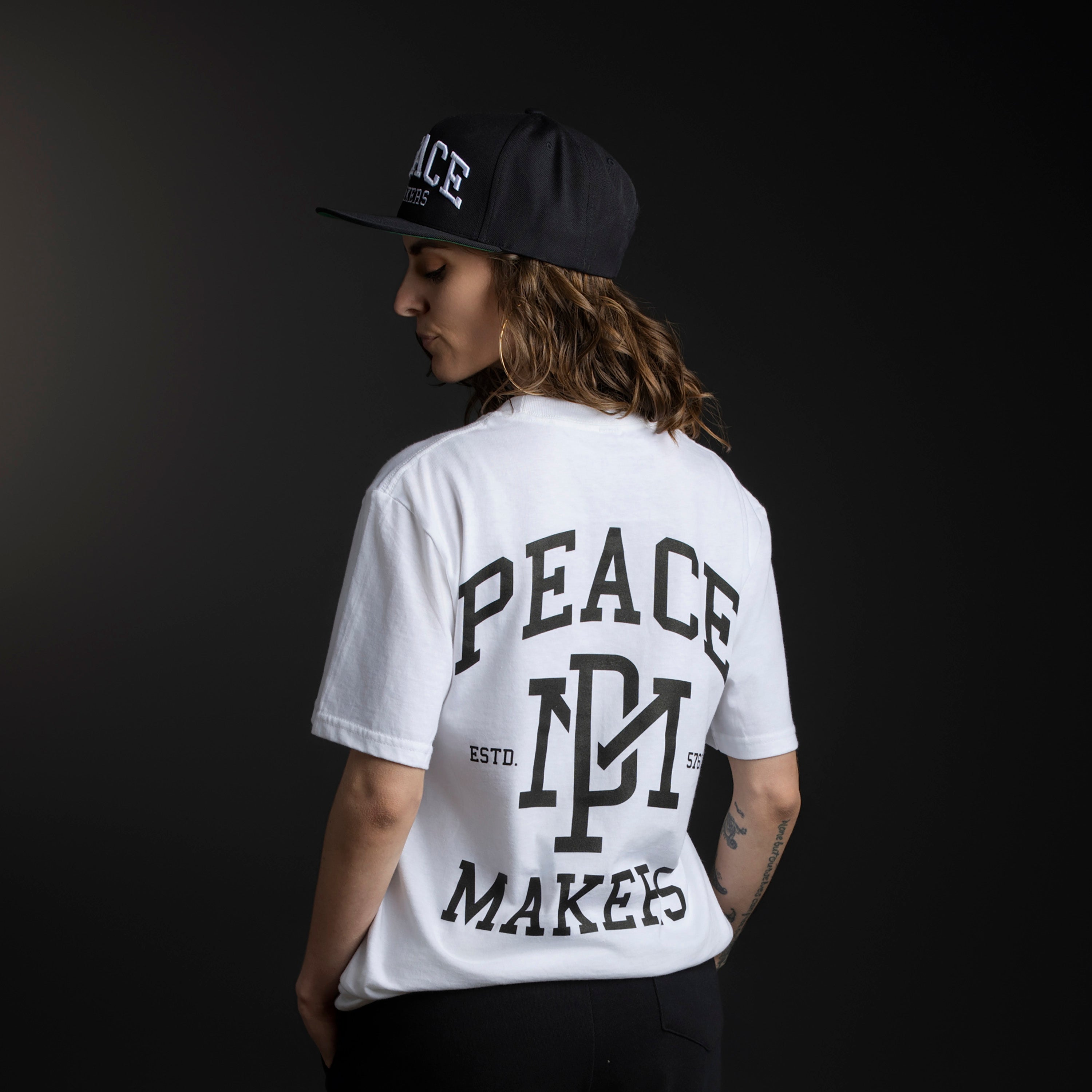 PEACE MAKERS TEE WHITE