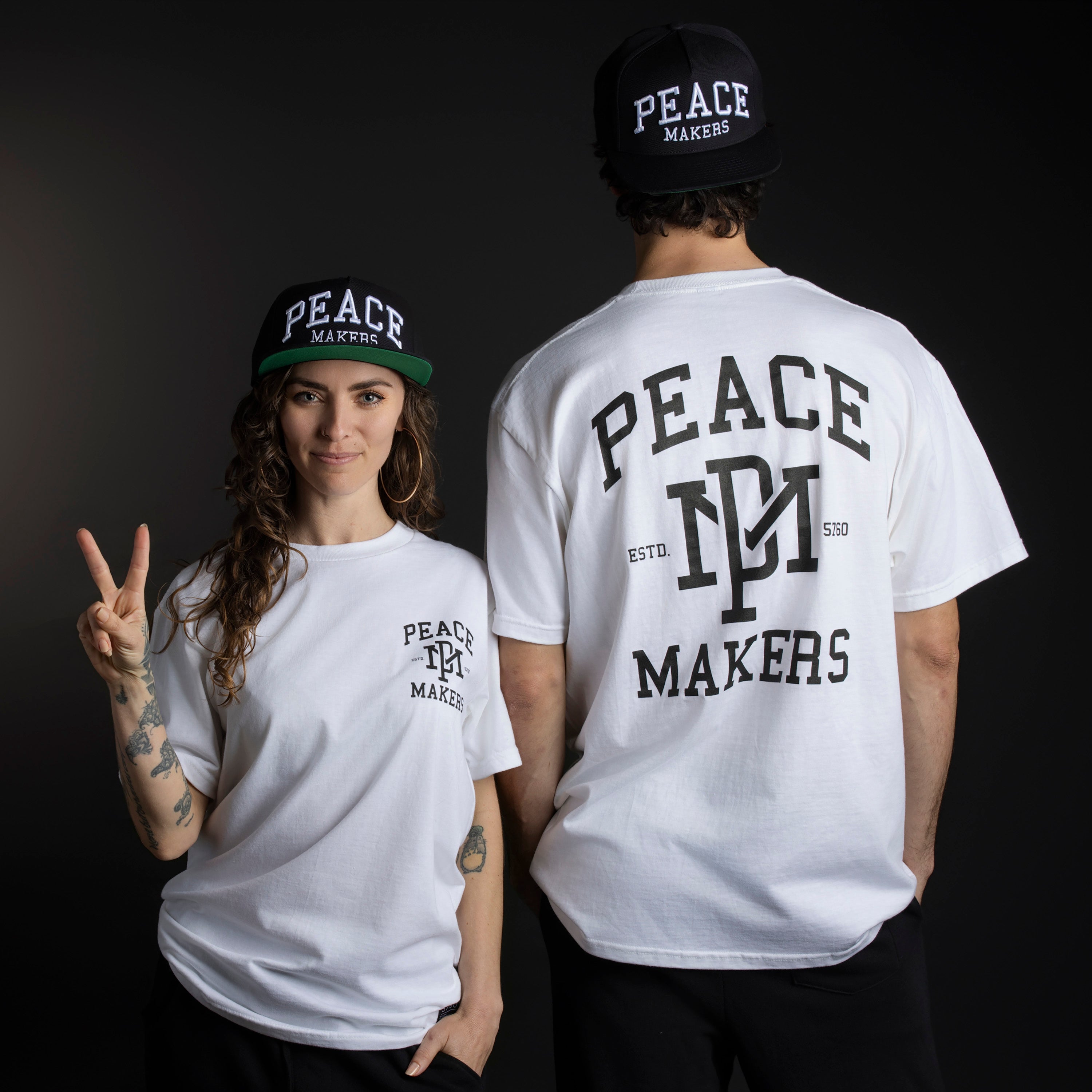 PEACE MAKERS TEE WHITE