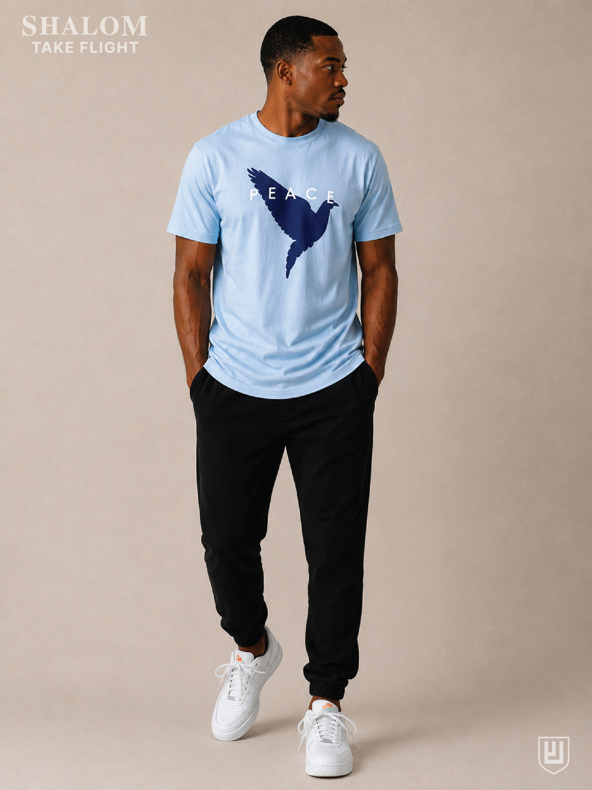 TAKE FLIGHT TEE BABY BLUE
