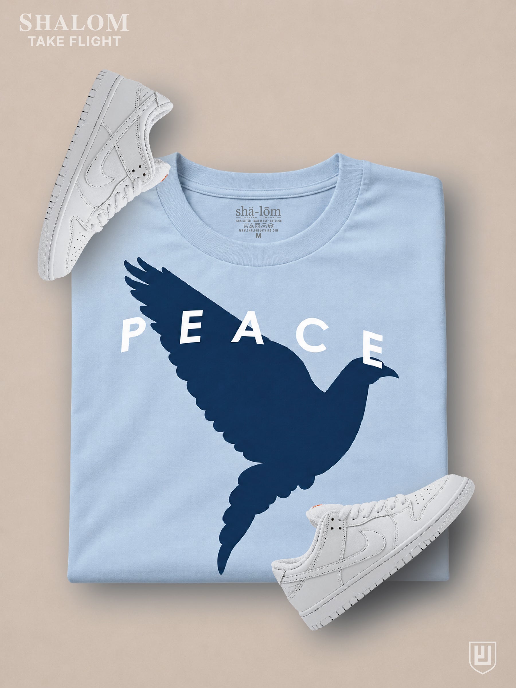 TAKE FLIGHT TEE BABY BLUE