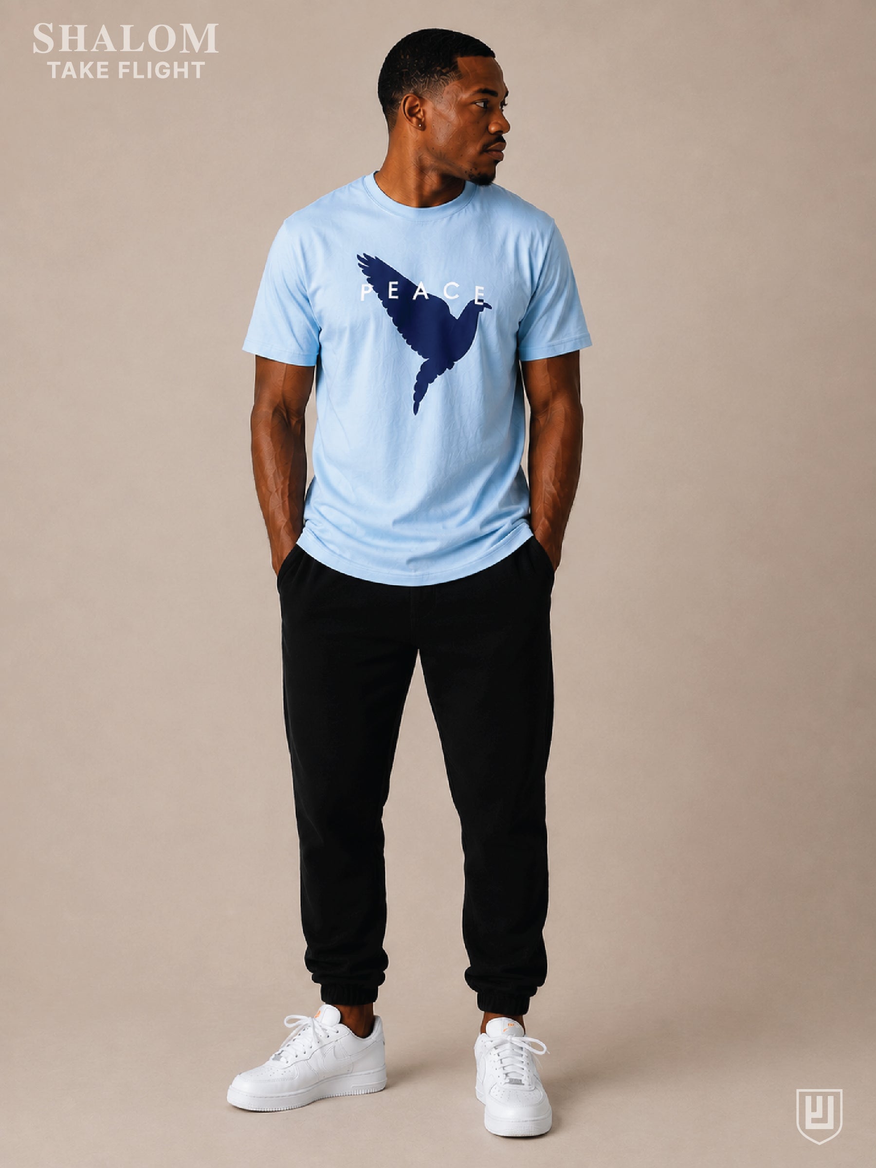 TAKE FLIGHT TEE BABY BLUE