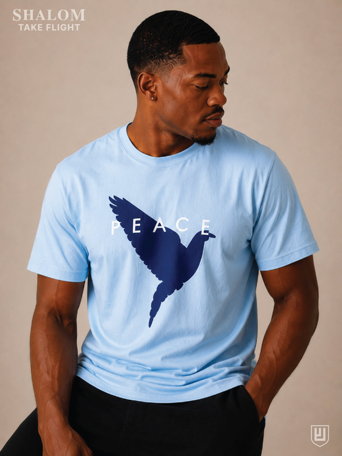 TAKE FLIGHT TEE BABY BLUE