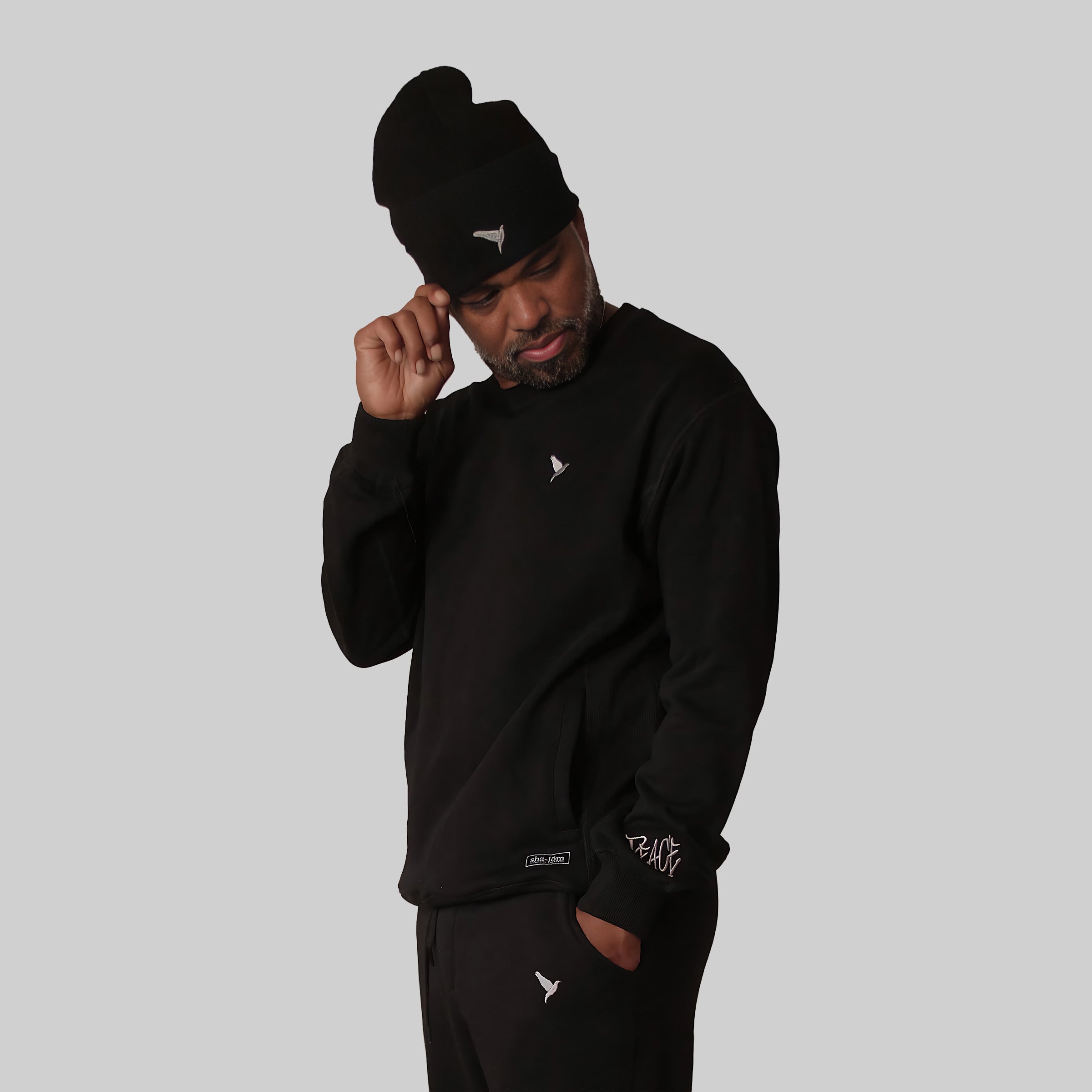 DOVE STORM SUSTAINABLE BEANIE BLACK