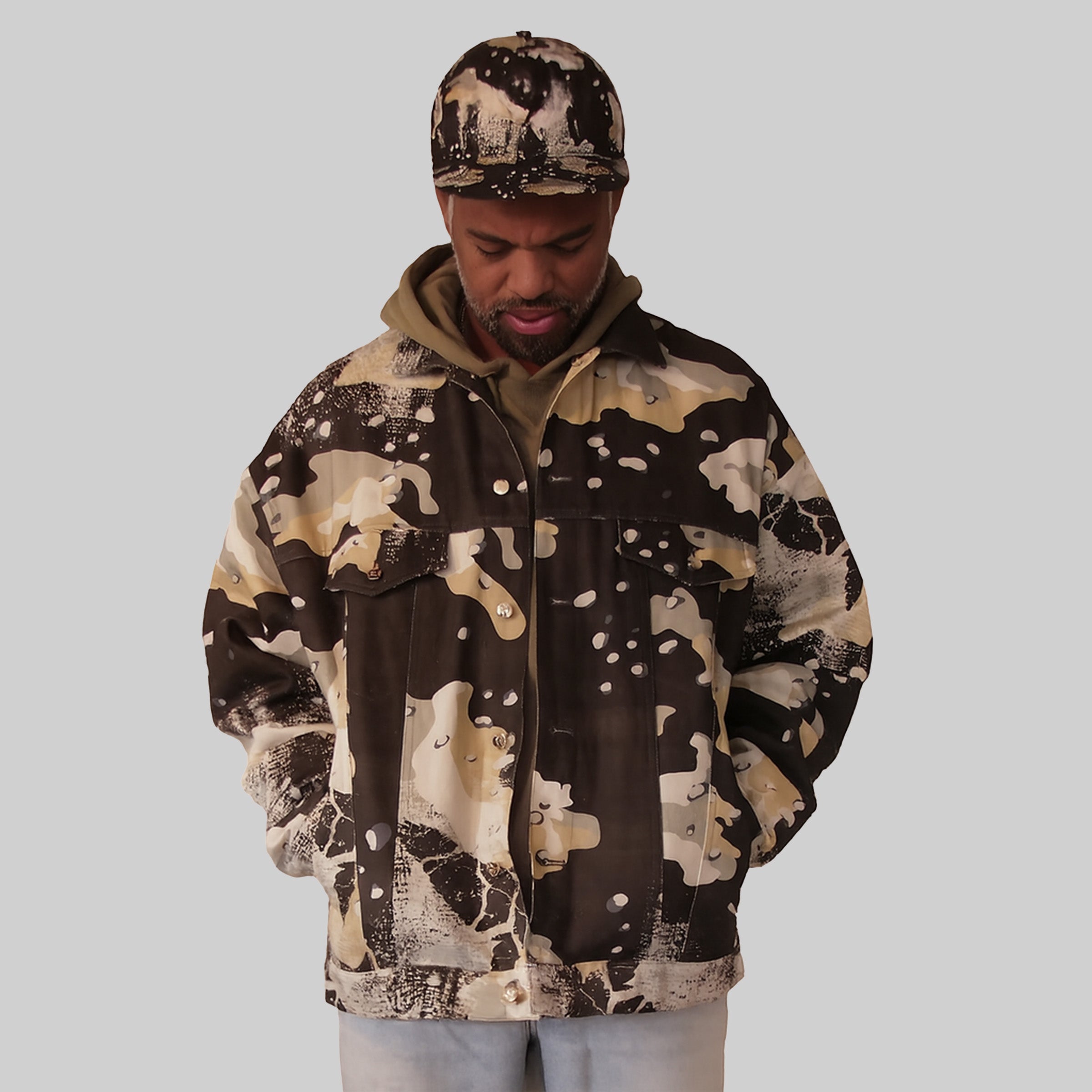 STORM CAMO JACKET BLACK