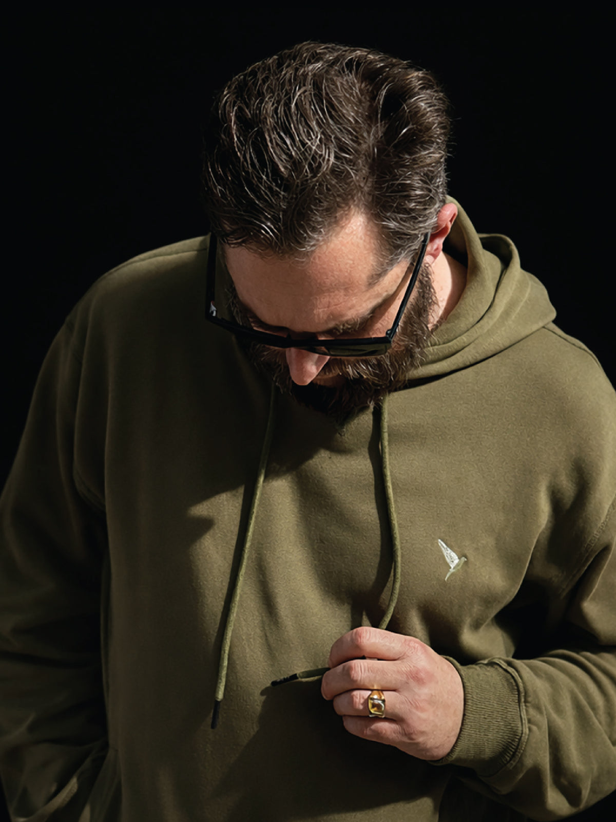 DOVE STORM HOODIE MILITARY GREEN