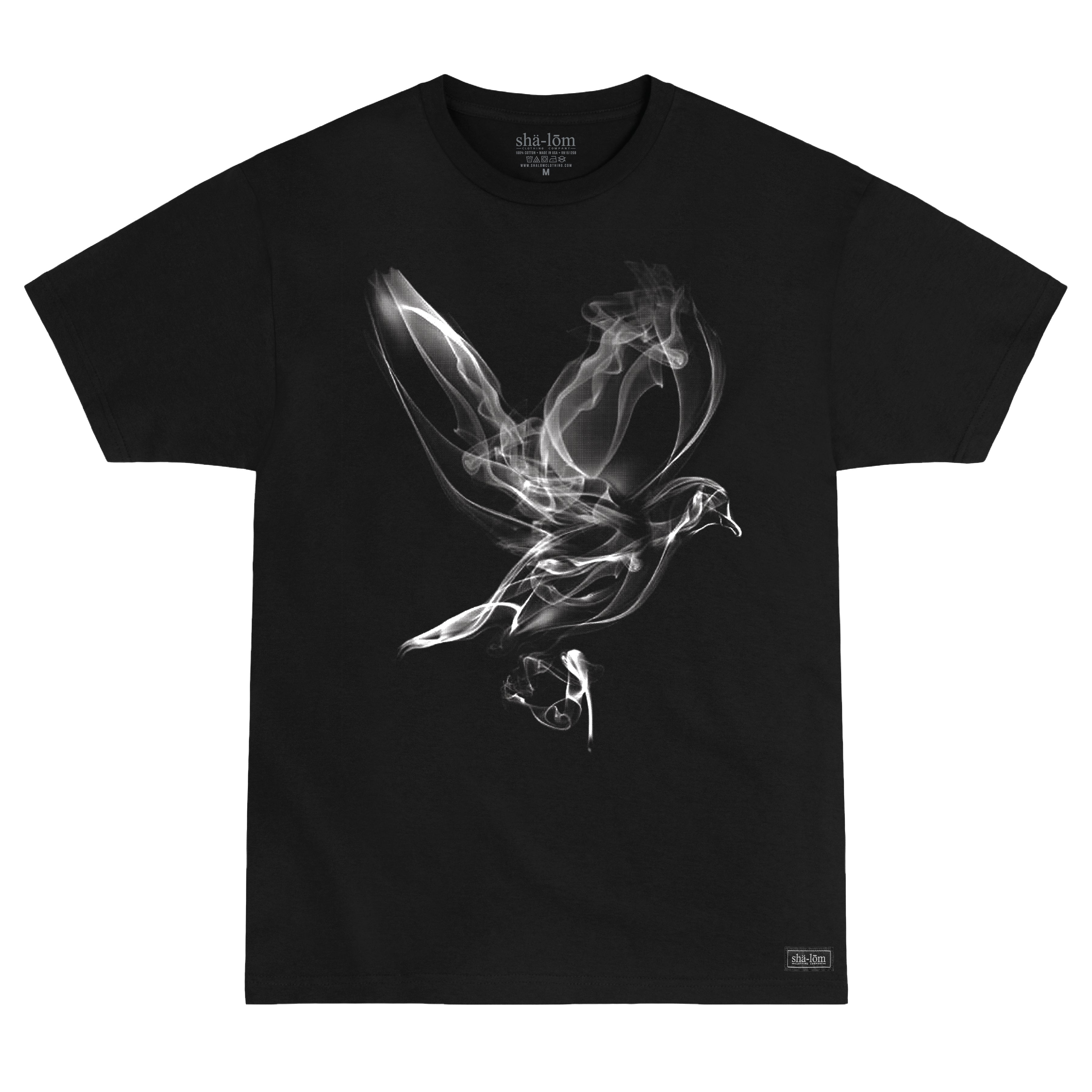 SMOKING DOVE TEE BLACK